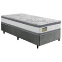 Ver imagem 1 de Cama Box Solteiro Molas Ensacadas D33 Double Face 88x188x65cm Hellen - Suporta até 120 kg