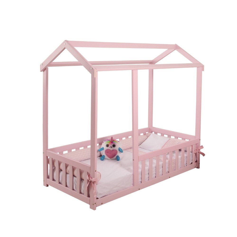 Cama Casinha Montessoriano com Grade Nina Maray