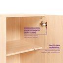 Ver mais imagens de Cama Alta com Armários e Escrivaninha em MDF Artsy Casatema MadeiraOriginals Natural/Verde