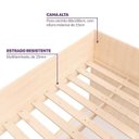 Ver imagem 7 de Cama Alta com Armários e Escrivaninha em MDF Artsy Casatema MadeiraOriginals Natural/Verde
