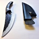 Ver imagem 3 de Faca Tatica Multiuso Camping Churrasco com Bainha de Couro