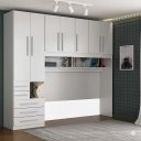 Ver imagem 1 de Guarda Roupa de Solteiro sem Cama 1326s Branco