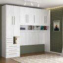 Ver imagem 1 de Dormitório de Solteiro Transversal sem Cama 1326s Carvalho Claro