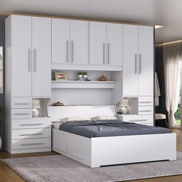 Dormitório de Casal sem Cama 1223s Branco - 1