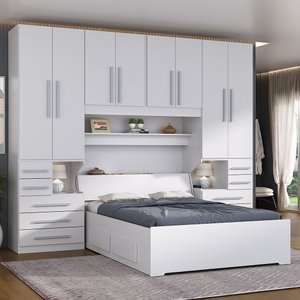 Dormitório de Casal sem Cama 1223s Branco
