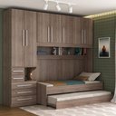 Ver imagem 1 de Dormitório de Solteiro Transversal 1326 Castanho