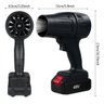 Soprador Turbo Fan 130.000 Rpm Potente Bateria Recarregavel Maleta Limpeza Casa Jardim Quintal Folha - 5