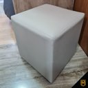 Ver imagem 4 de Puff Banqueta Quadrado Cubo em Corino Corano®:bege