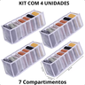 Organizador para Roupas Intima Meias 7 Nichos em Tela 4 Un - 2
