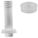 Ver imagem 4 de Conjunto Tubo de Ligação 25cm para Bacia Sanitária Branco +anel de Vedação para Vaso Sanitário