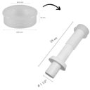 Ver imagem 2 de Conjunto Tubo de Ligação 25cm para Bacia Sanitária Branco +anel de Vedação para Vaso Sanitário