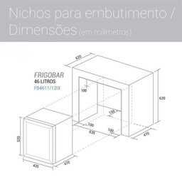 Frigobar 46 Litros FB4611IX Suggar 127V - 2