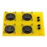 Cooktop a Gás 4 Bocas Amarelo Fornello Bivolt - 4