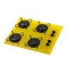 Cooktop a Gás 4 Bocas Amarelo Fornello Bivolt - 2