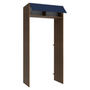 Ver imagem 5 de Porta-Geladeira 103 cm 1 Porta Basculante Rustic/Azul Vik Madesa