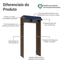 Ver imagem 3 de Porta-Geladeira 103 cm 1 Porta Basculante Rustic/Azul Vik Madesa