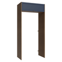 Ver imagem 1 de Porta-Geladeira 103 cm 1 Porta Basculante Rustic/Azul Vik Madesa