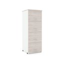 Ver imagem 1 de Armário de Arquivo Oficio PE25 Pandin 45,70cm (largura) em MDP Cor Nogueira CasaBlanca e Branco 4 Ga