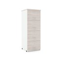 Ver imagem 1 de Armário de Arquivo Oficio PE25 Pandin 45,70cm (largura) em MDP Cor Nogueira CasaBlanca e Branco 4 Ga