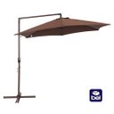 Ver imagem 6 de Ombrelone Bel Veneza 3 Metros Guarda Sol de Piscina, Varanda e Jardim Suspenso - Marrom