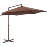 Ombrelone Bel Veneza 3 Metros Guarda Sol de Piscina, Varanda e Jardim Suspenso - Marrom - 2