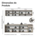 Ver imagem 4 de Armário de Cozinha Completa 240cm Suspenso Nice Madesa 05