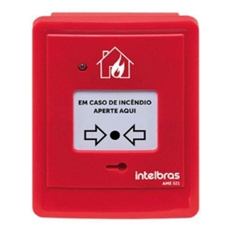 Acionador manual endereçável sem sirene Intelbras AME 521