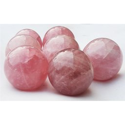 BOLA KIT COM 7 QUARTZO ROSA DE 4,1 A 4,9CM PESO 925GR BOLAS DE 4,3 A 4,9CM PESO 925GR - 2