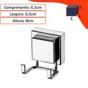 Ver imagem 4 de Gancho Duplo Multiuso Porta Toalha Ventosa Cromado Future