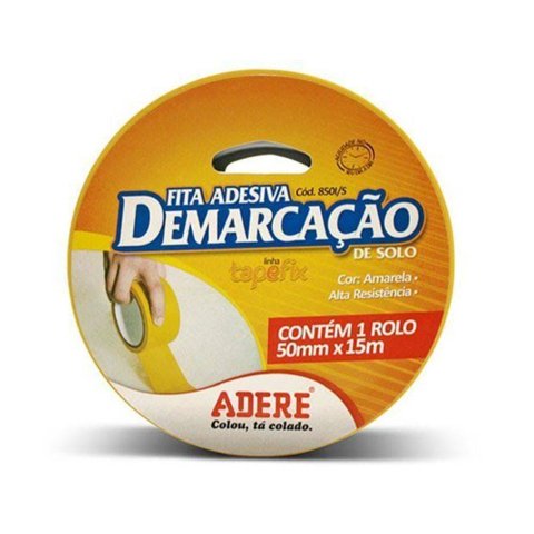 Fita Adesiva Demarcação de Solo 50x15 Amarelo