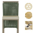 Ver imagem 3 de Mesa Bistrô e 4 Banquetas Roma Fendi Corda Náutica Estofado 7 Trama Original