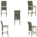Ver imagem 5 de Mesa Bistrô e 4 Banquetas Roma Fendi Corda Náutica Estofado 7 Trama Original