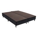 Ver imagem 1 de Base Sommier Camurça Preto Queen (158x198x30) - Revestida em Camurça - Ortobom