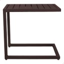 Ver imagem 5 de Mesa Mesinha de Apoio para Espreguiçadeira Piscina Jardim Cor Marrom Fosco