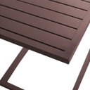 Ver imagem 6 de Mesa Mesinha de Apoio para Espreguiçadeira Piscina Jardim Cor Marrom Fosco