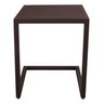 Mesa Mesinha de Apoio para Espreguiçadeira Piscina Jardim Cor Marrom Fosco - 4