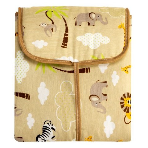 Trocador Portátil C/ Bolsos Internos - Safari Caqui