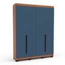 Ver imagem 3 de Guarda Roupa Solteiro 4 Portas 160cm Madrid Politorno Móveis