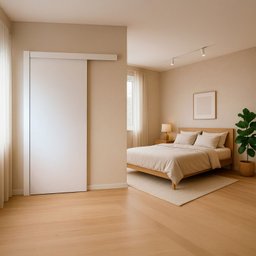 Porta de Correr Branca Prime 80x210 C/kit Completa - 1