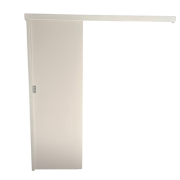 Porta de Correr Branca Prime 80x210 C/kit Completa - 1