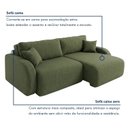 Ver imagem 7 de Sofá Cama Modular Orgânico Retrátil 4 Lugares 270cm Base Madeira Maciça Cancún