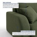 Ver imagem 5 de Sofá Cama Modular Orgânico Retrátil 4 Lugares 270cm Base Madeira Maciça Cancún