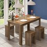 Conjunto de Mesa com 4 Banquetas Rústico Casamia - 1