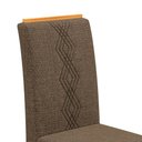 Ver imagem 4 de Conjunto Kit com 4 Cadeiras Estofadas para Sala de Jantar Yasmin MDF Cedro Linho Canela DJ Móveis