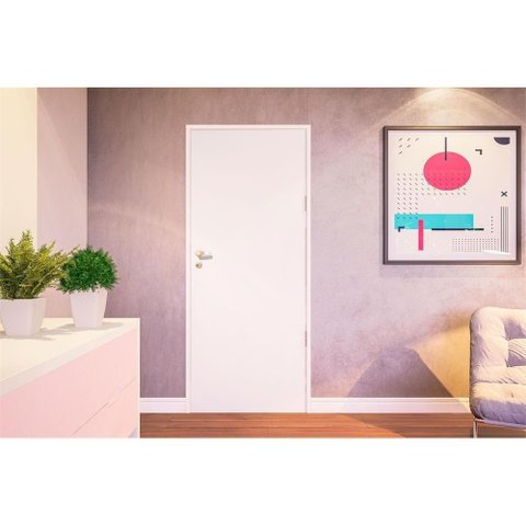 Kit de Porta P/ Drywall com Batente e Guarnição 210x62cm