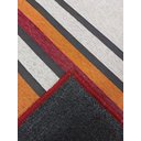 Ver imagem 4 de Tapete Sala Listrado Colorido 150x200 Cm Antiderrapante