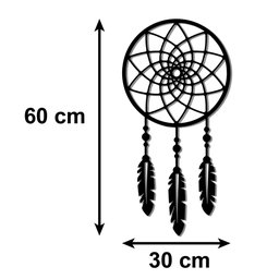Aplique de Parede Apanhador de Sonhos em MDF 6mm - 2
