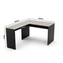 Ver imagem 3 de Escrivaninha em L Mesa de Escritório 150x120cm Studio Legno Crema/Preto Bege
