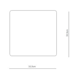 Plafon Led Sobrepor Quadrado 18w Branco Yamamura - 3