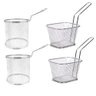 Kit 4 Mini Cesto Fritura Servir Porções Batata 10 e 8cm - 1
